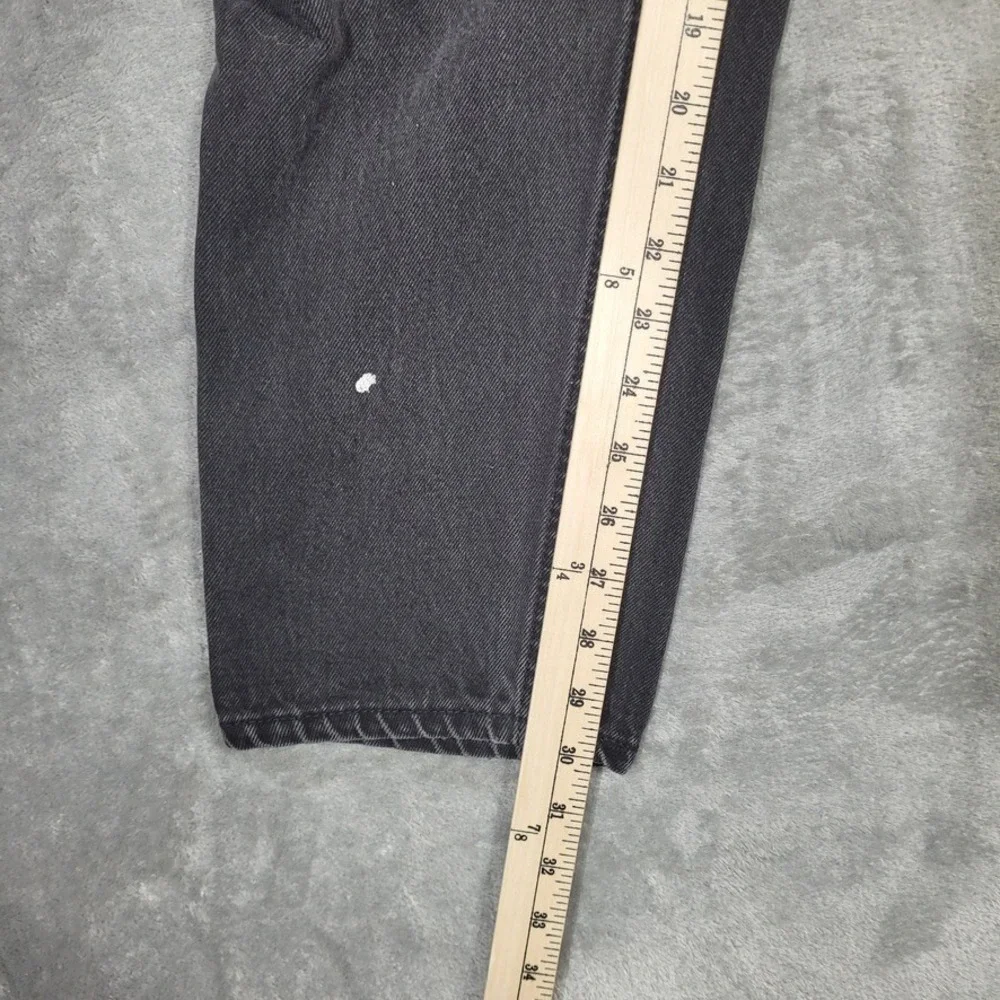 Vtg 90s Levi's 550 Jeans Black Orange Tab Jeans Denim Mens 36x30 (Fits 34x30)